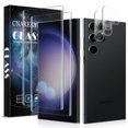 thumbnail image 1 of Cnarery [2+2] 2 Pack Tempered Glass Screen Protector for Samsung Galaxy S23 Ultra, with 2 Pack Camera Lens Protector, Scratch resistant, Bubble Free, 1 of 7