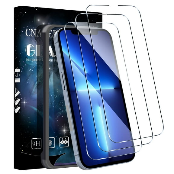 Cnarery 3 Pack Screen Protector for iPhone 13 Pro Max 6.7 inch, Tempered Glass HD Screen, Scratch Resistant Film, Easy Installation