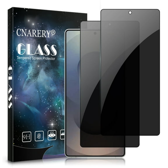 Cnarery Galaxy S25 Ultra Privacy Screen Protector, 9H Shatterproof Premium Privacy Tempered Glass Film ( Doesn’t Support Fingerprint Sensor), [3D Curved] [Scratch Resistant] [Case-Friendly]