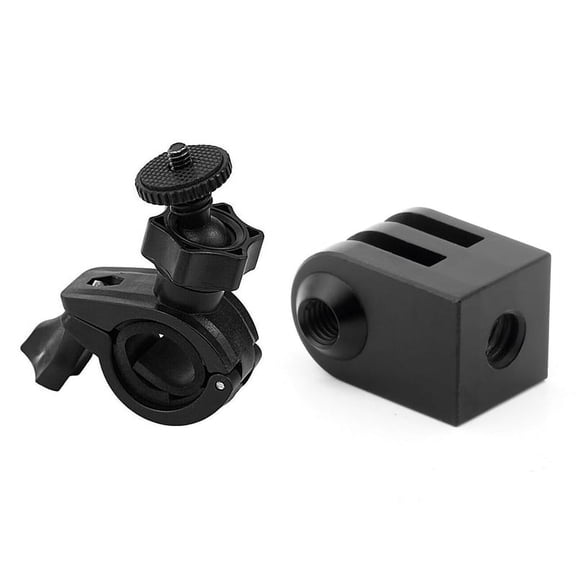 Cnc Aluminum Alloy Mini Tripod Mount Outdoor Sports Camera Base Adapter for All 1/4 Inch Screw Monopod Accessory with Suction Cup for Action Cam Car Keys Camera,Black