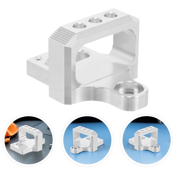 Cnc Billet Aluminum Boost Controller Solenoid Holder Compatible for Mac Valve Car Mount Silver