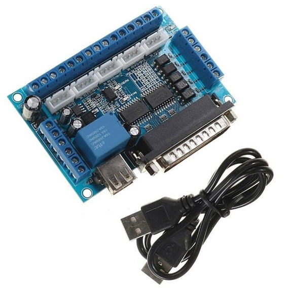 Cnc Interface Adapter Breakout Board For Mach3 Usb Parallel Port Control