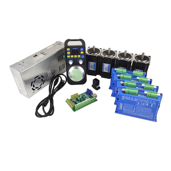 Cnc Kit 5-axis Motion Control Card JMC2dm556 Nema23 3NM Stepper Motor Digital Display Wireless Handwheel MPG DC24V 10A