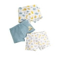 thumbnail image 1 of Cnuiaeg Kids' Boys Underwear Cute Printing Print Underwear Shorts Pants Briefs Trunks 3PCS Multipack,Color Yellow,Size 6-7 Years, 1 of 3