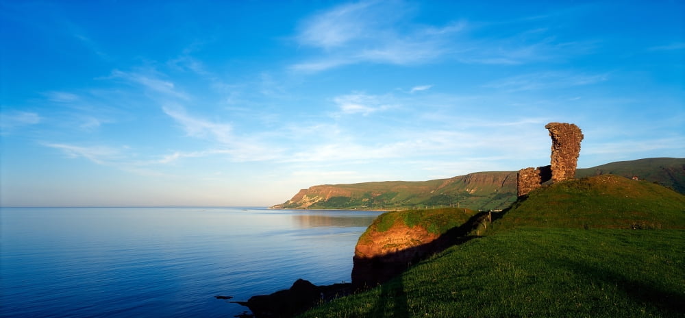 Co Antrim Glenariff Or Waterfoot Canvas Art - The Irish Image Collection Design Pics (44 x 20)