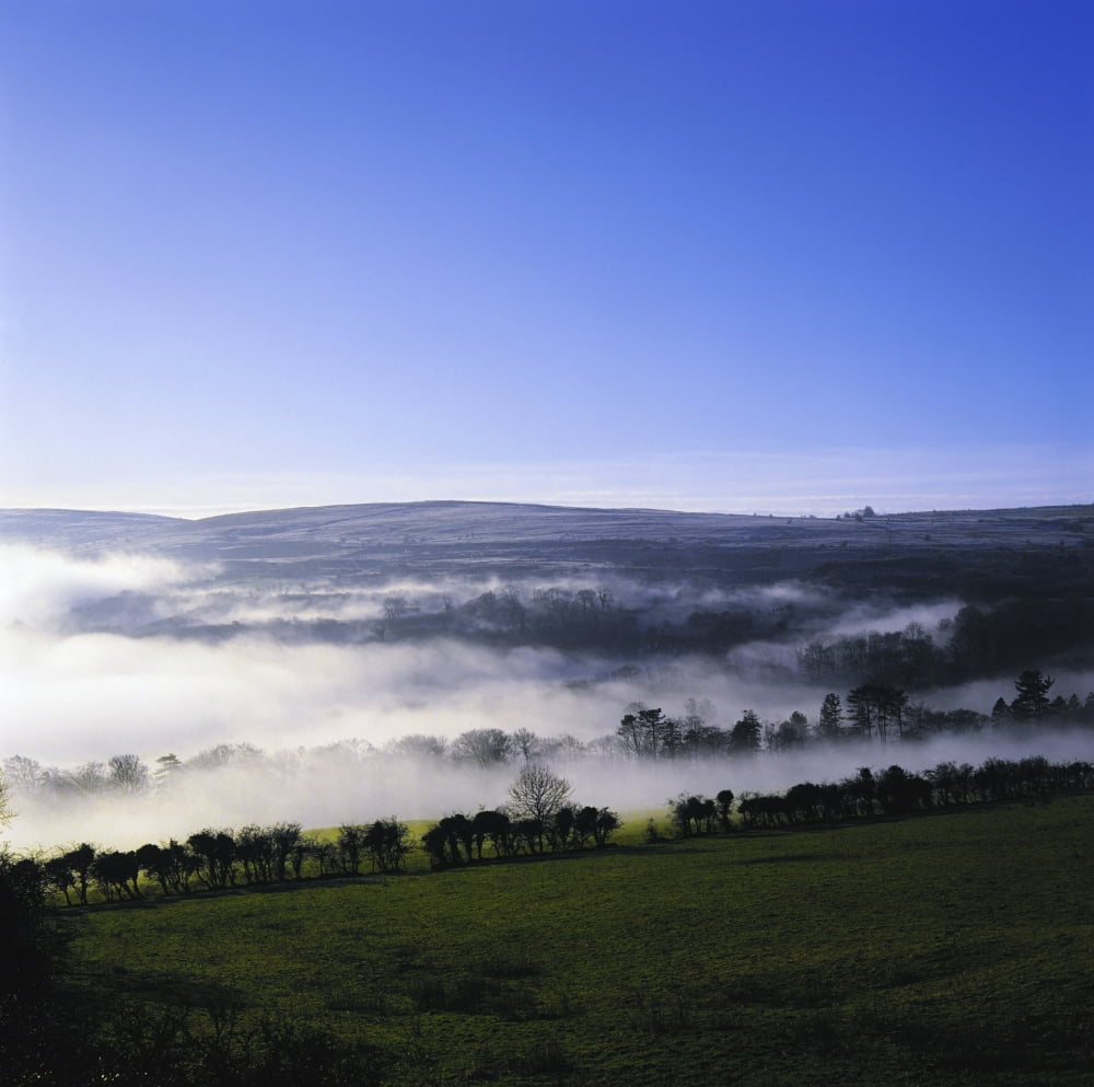 Co Antrim Ireland Mist Over A Landscape Canvas Art - The Irish Image Collection Design Pics (15 x 15)