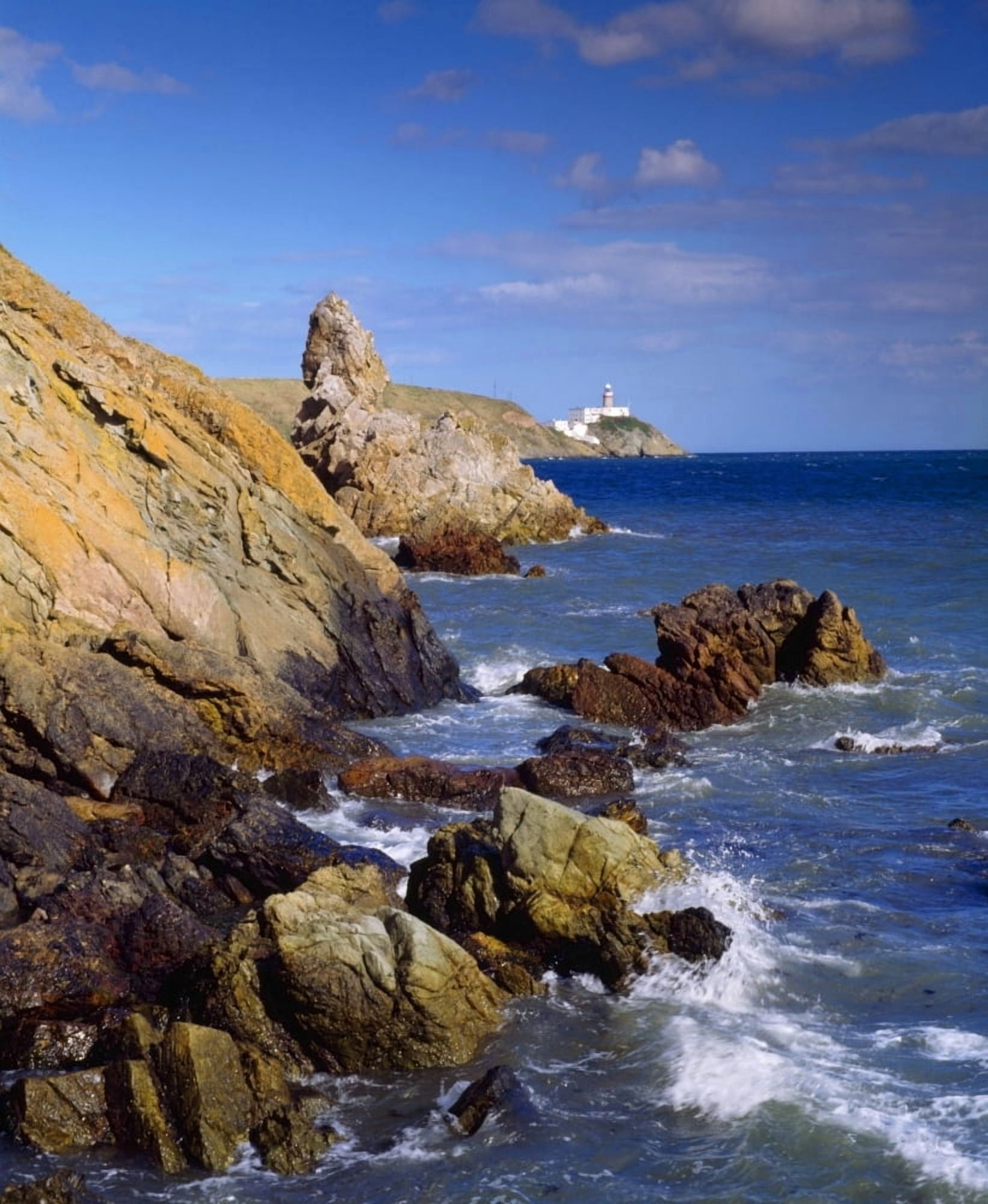 Co Dublin The Bailey Lighthouse Canvas Art - The Irish Image Collection Design Pics (13 x 16)