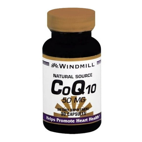Co-Enzyme Q-10 50 Mg Dietary Supplement Capsules By Windmill - 30 Ea, 2 Pack