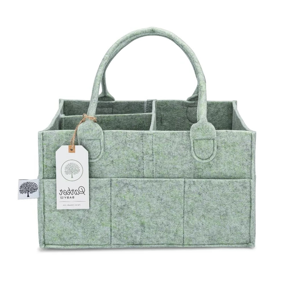 Co. Felt Diaper Caddy Regular - Sage Green