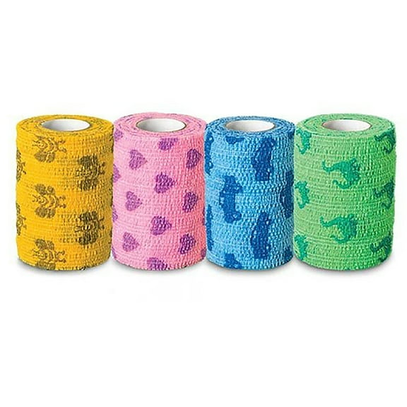 CoFlex NL Elastic Self-Adherent Cohesive Bandage Multi-color NonSterile 2" x 5 yard 1 Ct