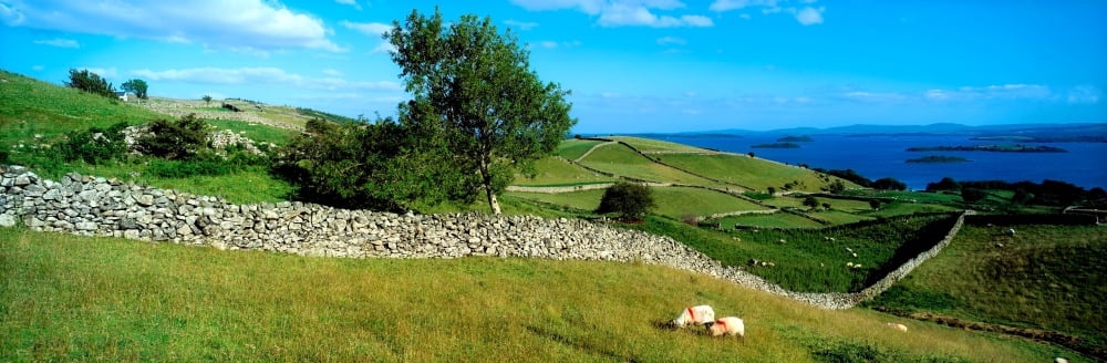 Co Galway Connemara Lough Corrib Canvas Art - The Irish Image Collection Design Pics (38 x 12)