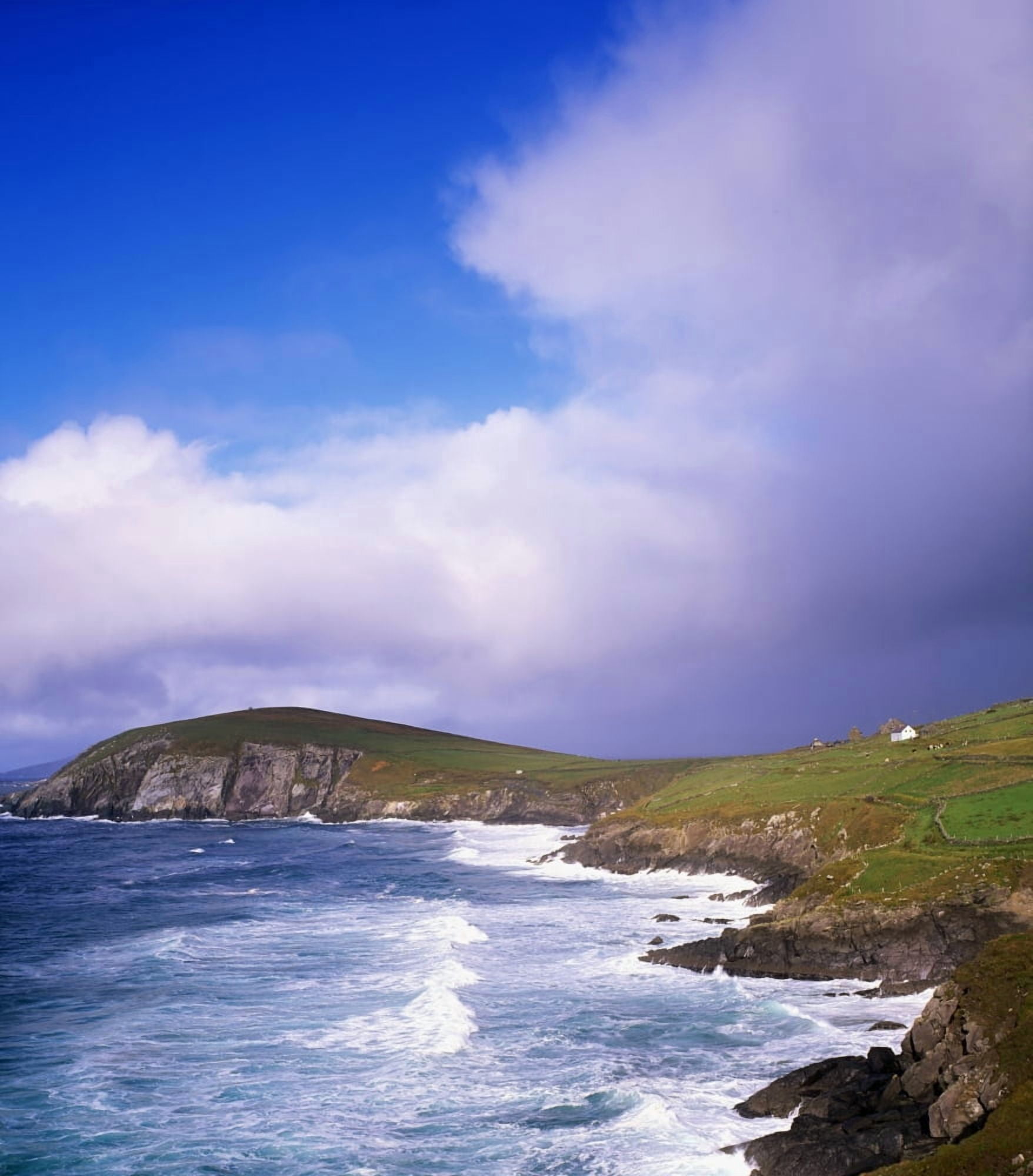 Co Kerry - Dingle Peninsula Dunmore Head And Blasket Islands Canvas Art - The Irish Image Collection Design Pics (14 x 16)