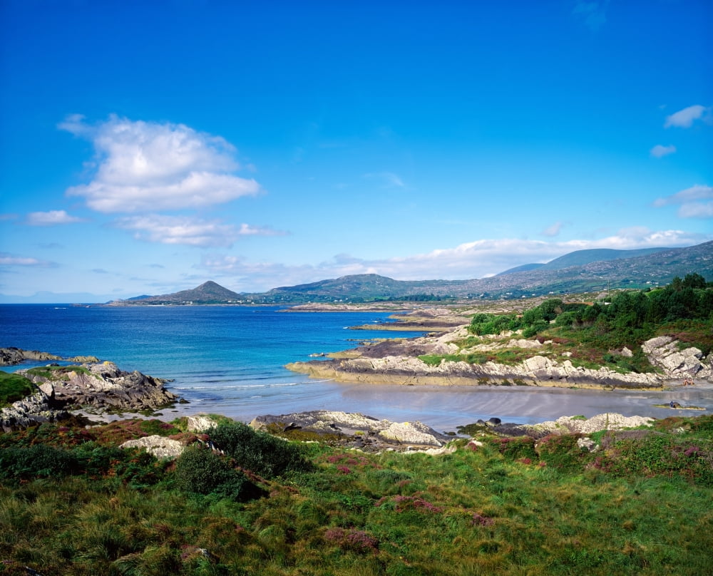 Co Kerry Ring Of Kerry Castlecove Canvas Art - The Irish Image Collection Design Pics (17 x 13)