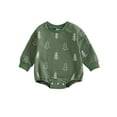 Co.MMehjri Toddler Baby Sweatshirt Romper Casual Christmas Tree Print