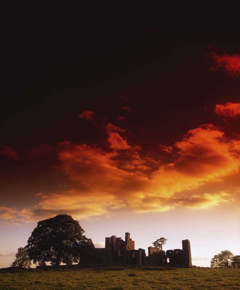 Co Meath Bective Abbey Ireland Canvas Art - The Irish Image Collection Design Pics (26 x 32)
