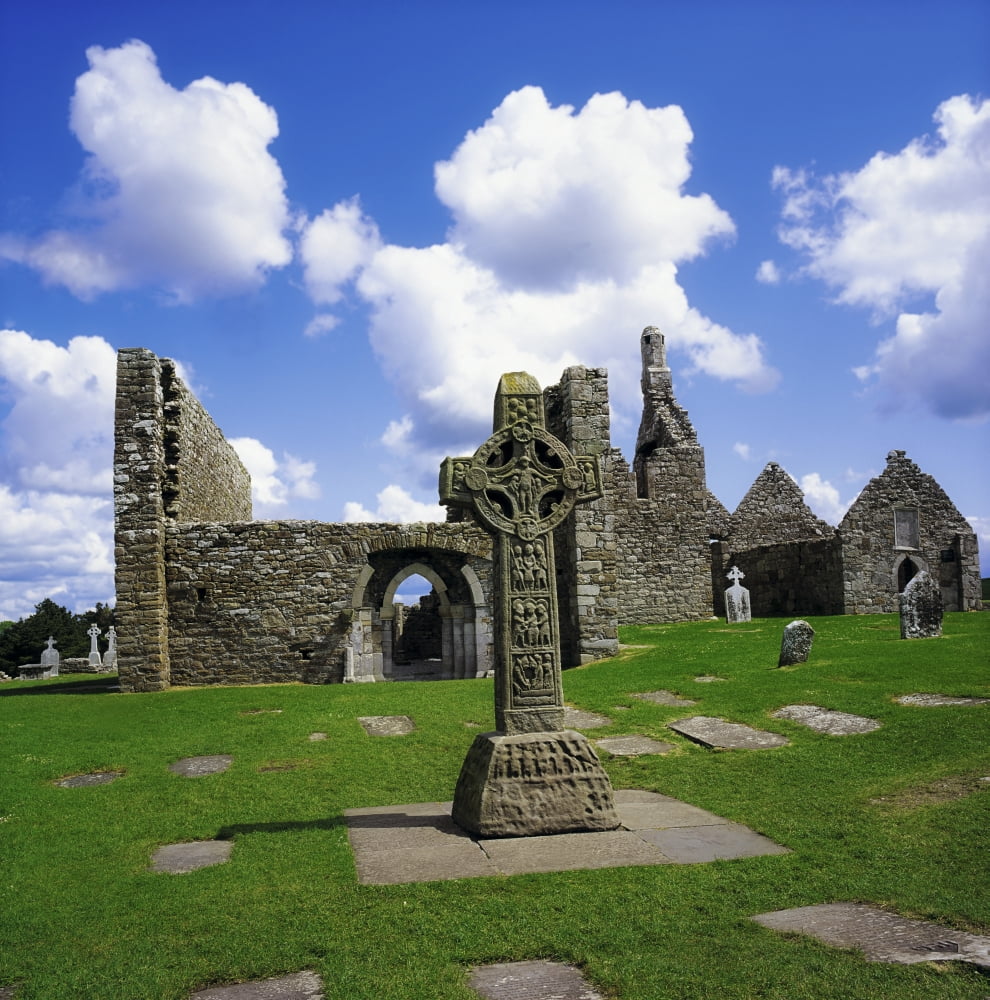 Co Offaly Clonmacnoise Canvas Art - The Irish Image Collection Design Pics (16 x 16)