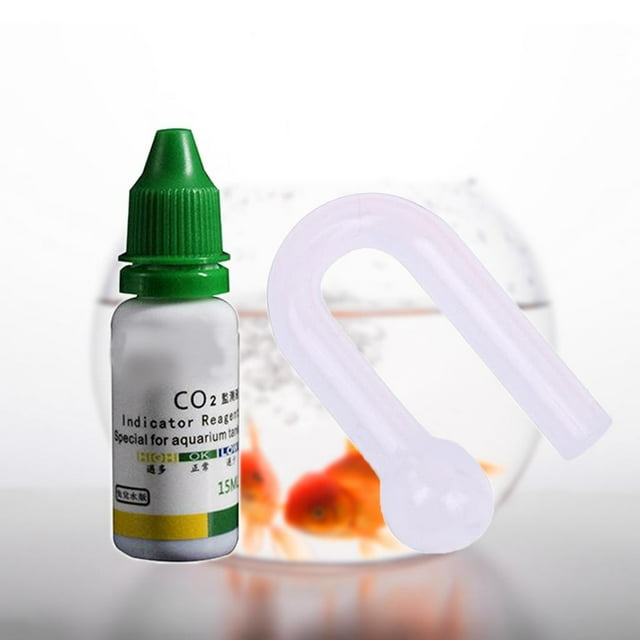 Image showcasing Co2 Indicator Solution, 15ml, Glass Drop Checker for Aquarium, Keep CO2 ...