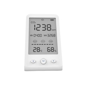 Co2 Meter Temperature Humidity Detector 3 In 1 Air Quality Monitor Gas Analyzer With LCD Display