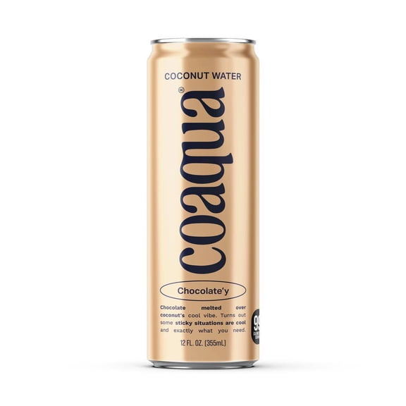 CoAqua Chocolate'y Coconut Water, 12 fl oz, Single