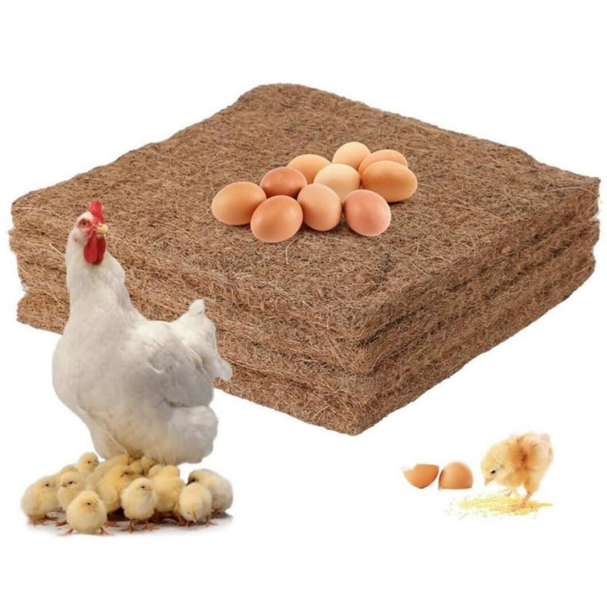 Mat Chicken Chicken Nest Mat, Reusable Coconut Fiber Chicken Nest Mat, 12