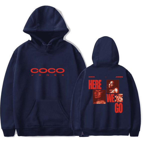 CoCo Jones Merch Hoodie Here We Go Hoodies Unisex Long Sleeve Sweatshirt Streetwear Pullover Top