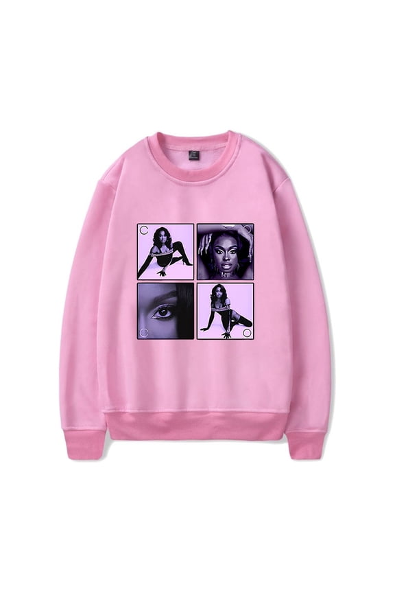 CoCo Jones Merch Sweatshirt Coco Purple Photo Crewneck Unisex Long Sleeve Hoodie Streetwear Pullover Top