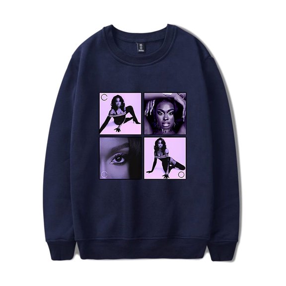 CoCo Jones Merch Sweatshirt Coco Purple Photo Crewneck Unisex Long Sleeve Hoodie Streetwear Pullover Top