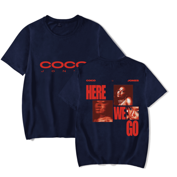 CoCo Jones Merch What Here We Go T-shirt t shirt Unisex Short Sleeve Tee Crewneck Streetwear Top