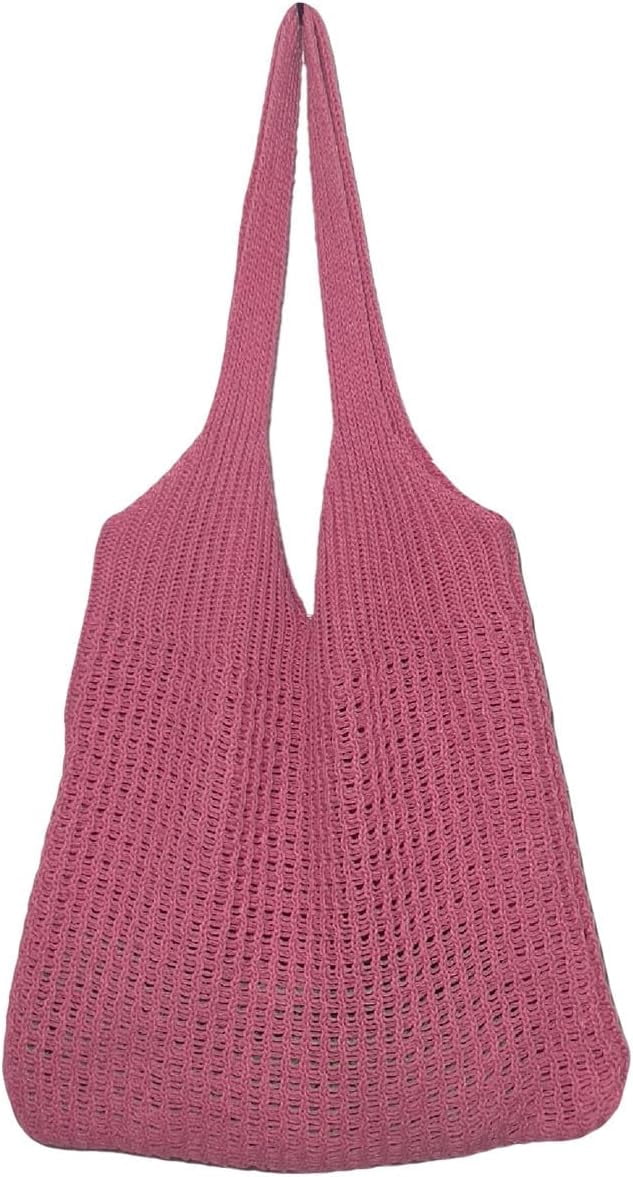 CoCoMangos Beach Tote Bag Aesthetic Coconut Girl Aesthetic Tote Bag Crochet Beach Bag Small Beach Bag Tote Bag for Women