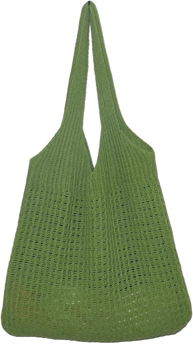 CoCoMangos Beach Tote Bag Aesthetic Coconut Girl Aesthetic Tote Bag Crochet Beach Bag Small Beach Bag Tote Bag for Women