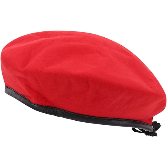 CoCoMangos British Military Berets for Women Adjustable Wool Army Style Beret Hats with Leather Sweatband Fashion Winter Hat