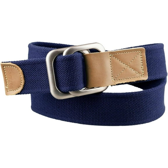 CoCoMangos Canvas Belts for Men Women,Solid Color Casual D Ring Webbing Belt
