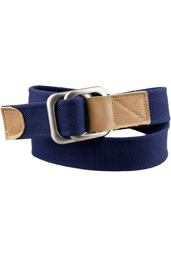 Canvas Belts for Men Women,Solid Color Casual D Ring Webbing Belt