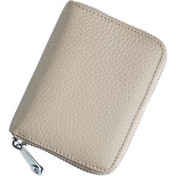 CoCoMangos Card Holder and Coin Wallet for Women RFID Blocking Credit Card Wallet Soft Leather Coin Pouch Cash Wallet with Zipper