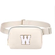 CoCoMangos Clear Belt Bag Clear fanny pack stadium approved for Women Men Clear Crossbody Bag Waist Bag for Concerts Sports Travelling Hiking Running-beige