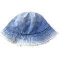thumbnail image 1 of CoCoMangos Cotton Denim Frayed Bucket Hats for Women Patchwork Distressed Washed Floppy Jean Fisherman Wide Brim Boonie Caps, 1 of 3