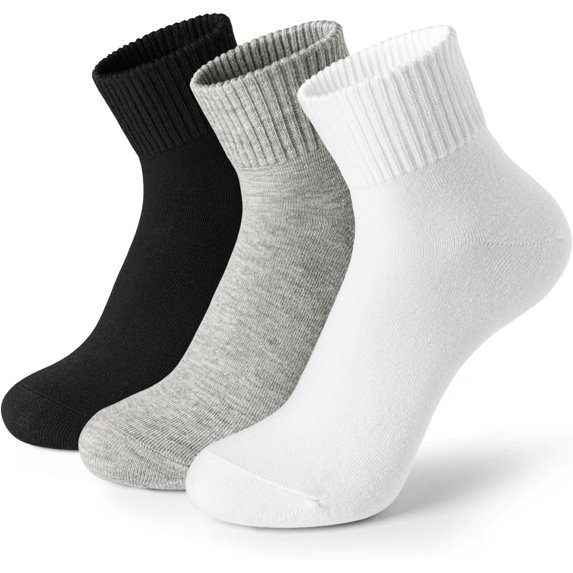 CoCoMangos Cotton Women Boot Socks: Aesthetic Soft Crew for Fall Winter Size 6-11 (3/6 Pack)