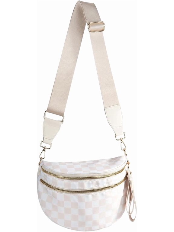 Crossbody Bag for Women Nylon Bum Bag Handbag Purse, Sturdy Strap Roomy Versatile Shoulder Bag with Multiple Pocket
