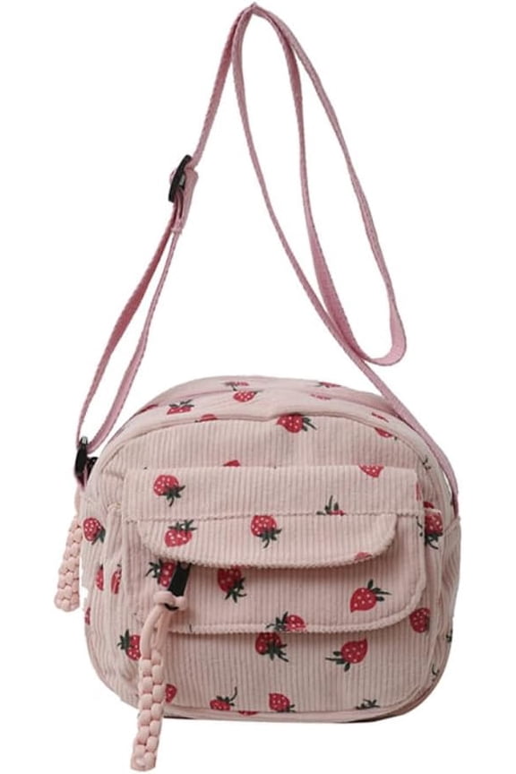 Cute Mini Purse Strawberry Purse Cute Bag Kawaii Purse Cute Crossbody Bag Corduroy Bag Purse Kawaii Stuff