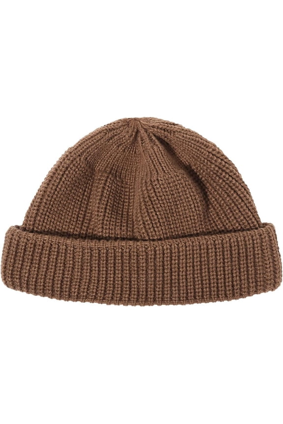 Daily Skull Cap Knit Beanie Hat Soft Warm Acrylic Winter Hats Trawler Toboggan Cap Roll-up Edge Swag Fisherman Ski Cap