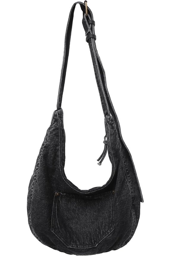 Denim Crossbody Bag, Jean Purses for Women Denim Shoulder Bag Purses and Handbags
