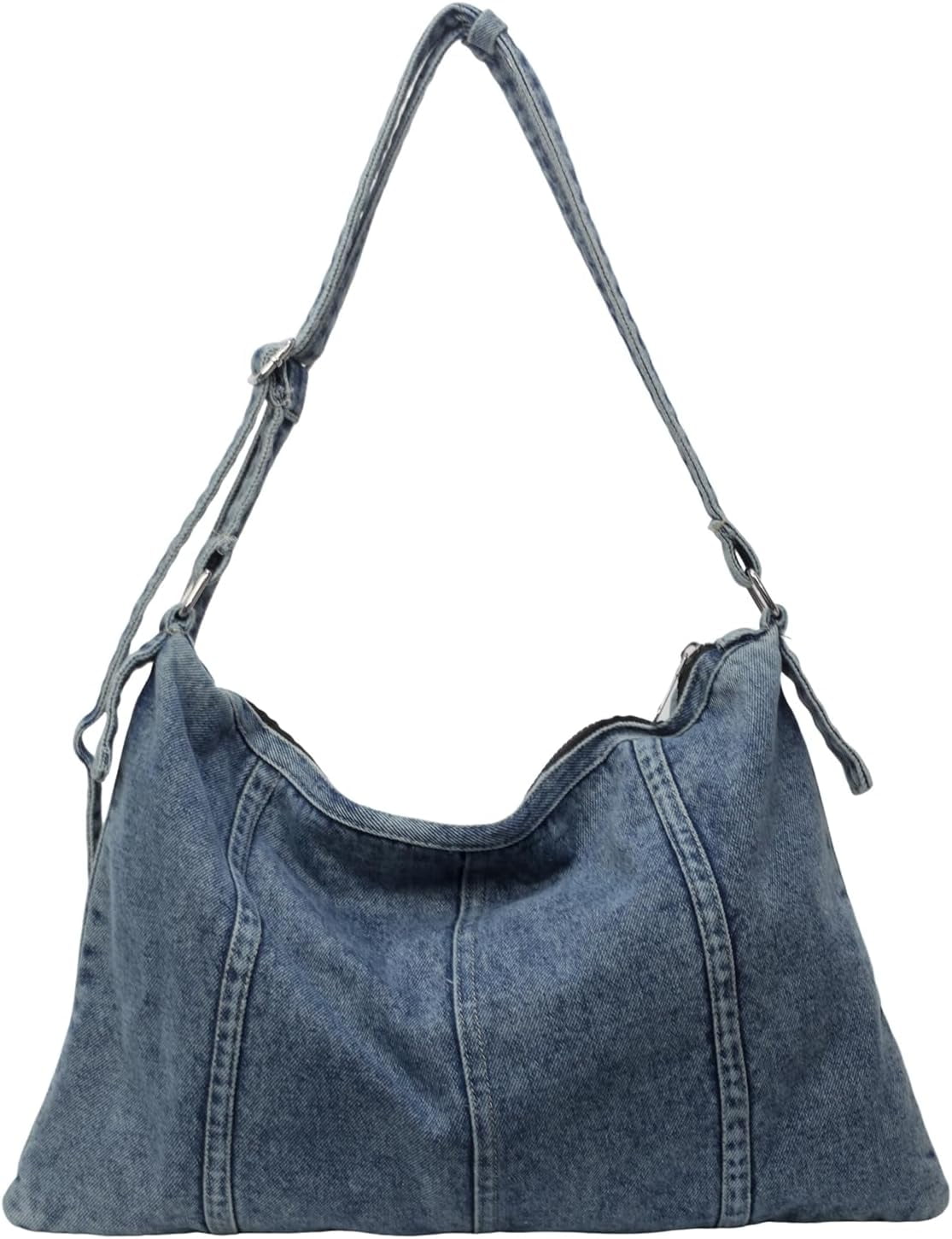 CoCoMangos Denim Purse, Denim Bags for Women Jean Purse Trendy Denim Crossbody Handbags