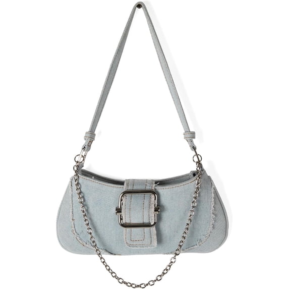 CoCoMangos Denim Purses for Women Trendy Shoulder Bag Cute Y2K Purse Denim Handbags