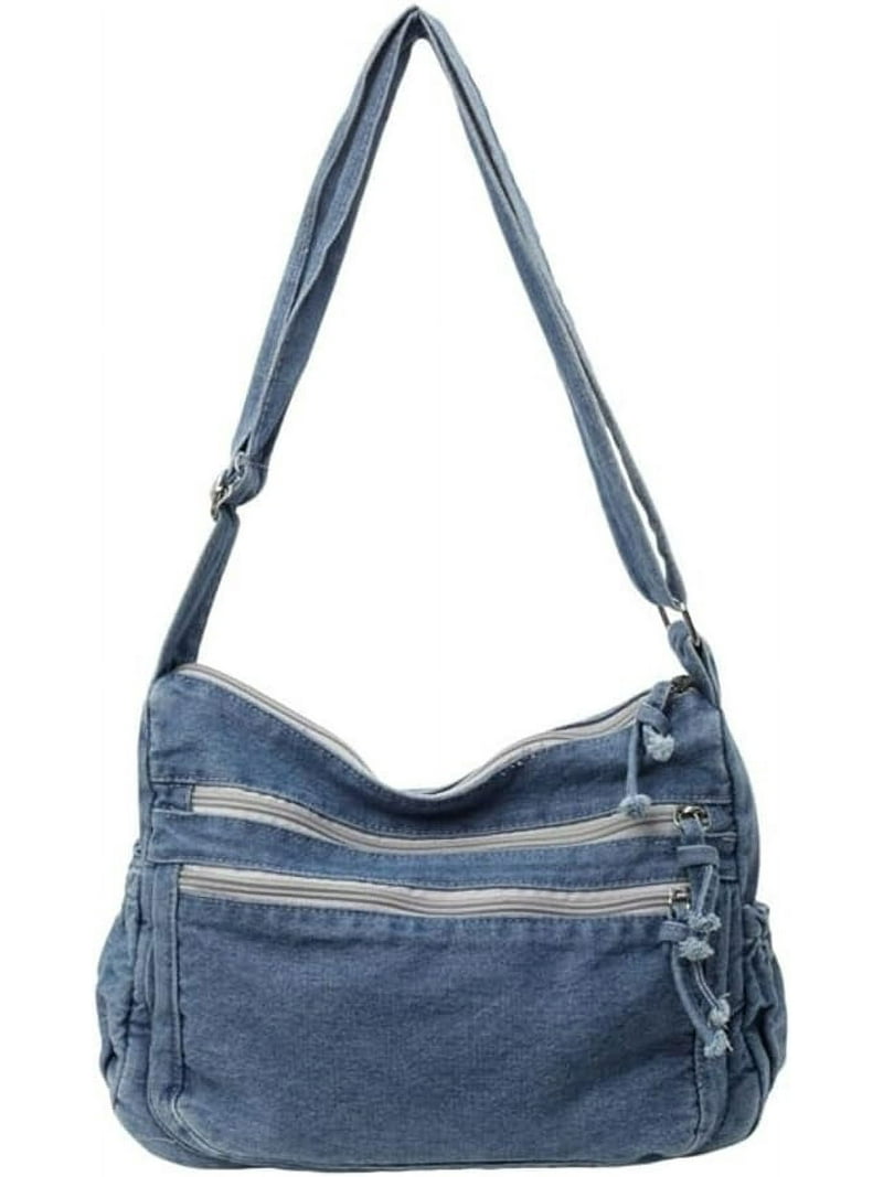 【mahagrid】24SS★ DENIM CROSS BAG Amazon.com: Denim Indigo Hobo Cross Body Bag Womens Shoulder