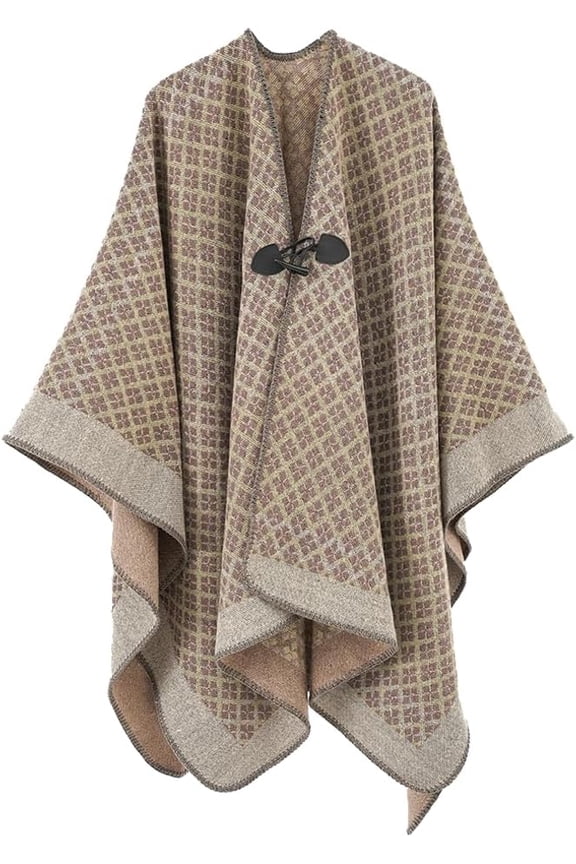 Ethnic Style Pashmina Shawl Wraps for Women Warm Blanket Cardigan Travel Scarf for Women Windproof Poncho Cape Coat