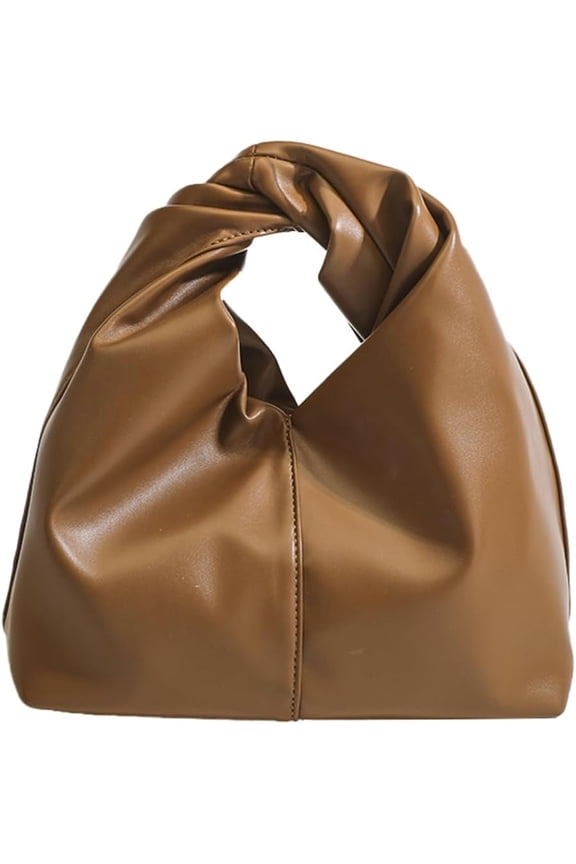 Fashion Vegan Leather Handbags for Women Cloud Clutch Bags Y2k Dumpling Purse Small Tote Bag Satchel