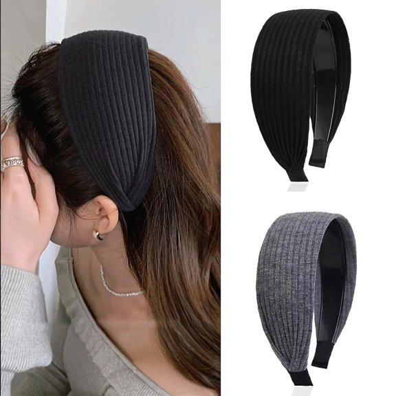 CoCoMangos Headbands Sets for Women Fashion Wide Padded Headband 2Pcs Hairbands Versatile Cute Hair Accessories