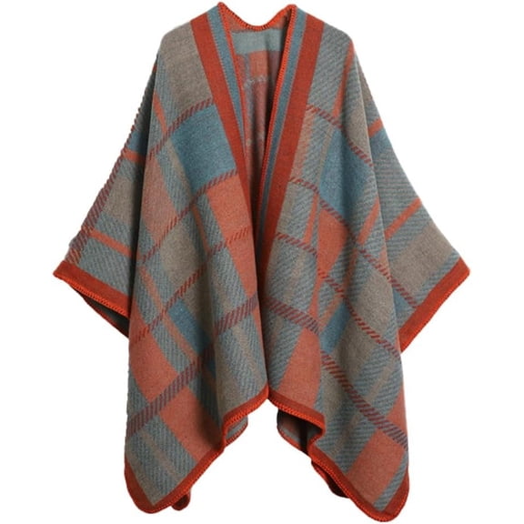 CoCoMangos Knit Tassel Shawl Wraps for Women Fashion Open Front Blanket Travel Scarf Winter Warm Poncho Capes Ethnic Cardigan Coat