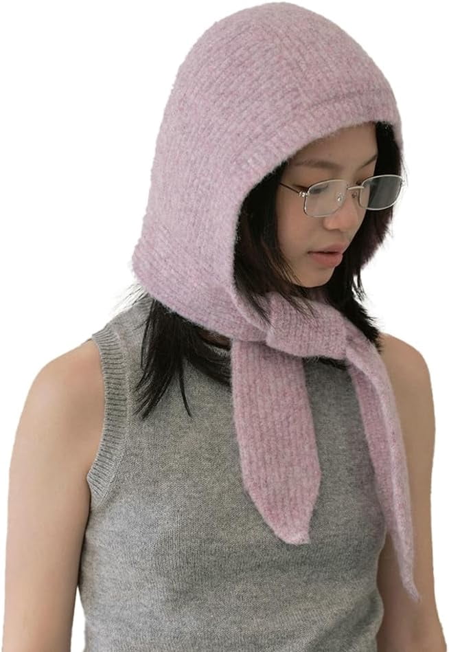 CoCoMangos Knitted Winter Hats for Women with Scarf Ear Flap Beanie Hats for Women Skull Cap Bonnet Hat Bucket Hat Fall Winter Trendy