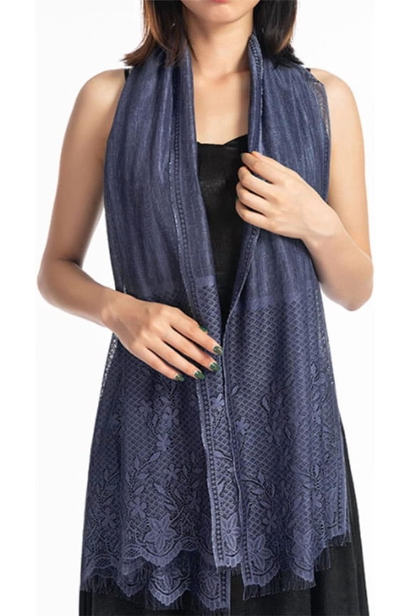 Lace Shawls and Wraps for Evening Dresses Party Scarcf Flower Mesh Wedding Accessories for Women and Bride